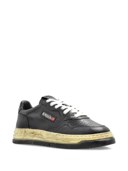 Sneakerși Autry din piele zdrențuiți negru
