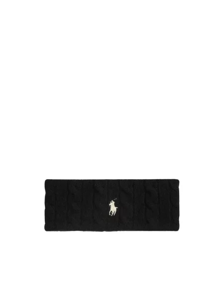 Czapka Ralph Lauren wełniana czarna