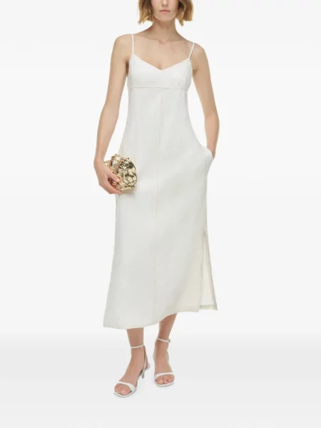 Rochie midi Simkhai cu spatele deschis alb