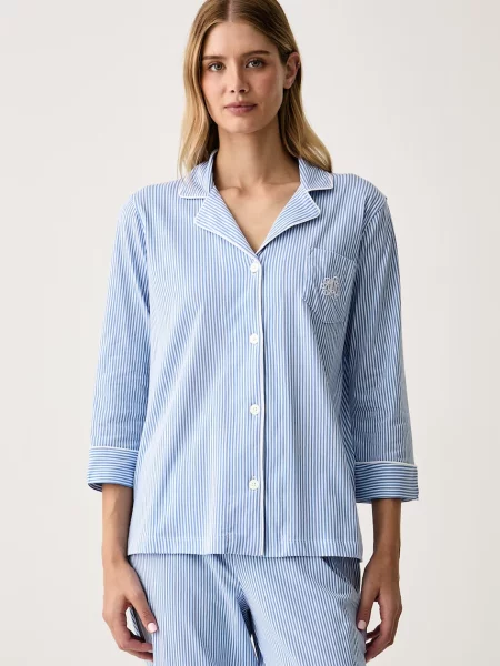 Lauren Ralph Lauren dvojdielne pyžamo dámske modrá