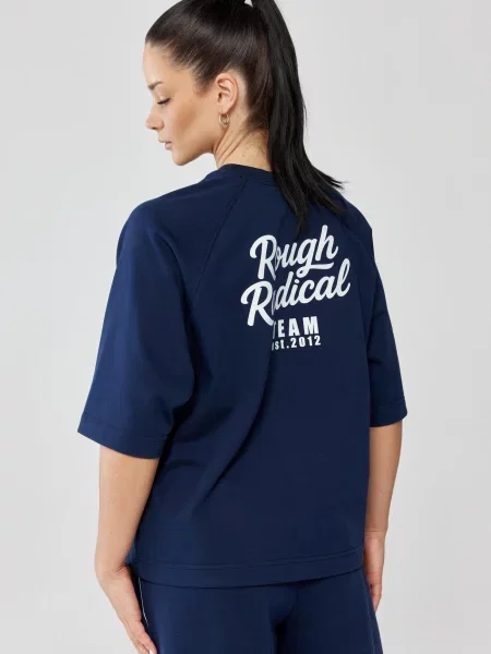 T-shirt oversize Rough Radical Vibe niebieska