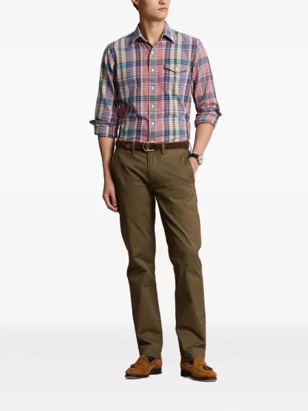 Μικρός κασκέτο Polo Ralph Lauren με χαμηλή μέση υφαίνω διαγωνίως πράσινο