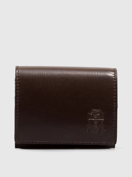 Кожаный кошелек Brunello Cucinelli коричневый