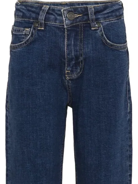 Jeansy straight leg dziecięce Trussardi niebieskie