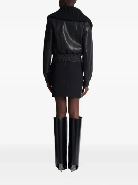 Geacă Balmain tricotate negru