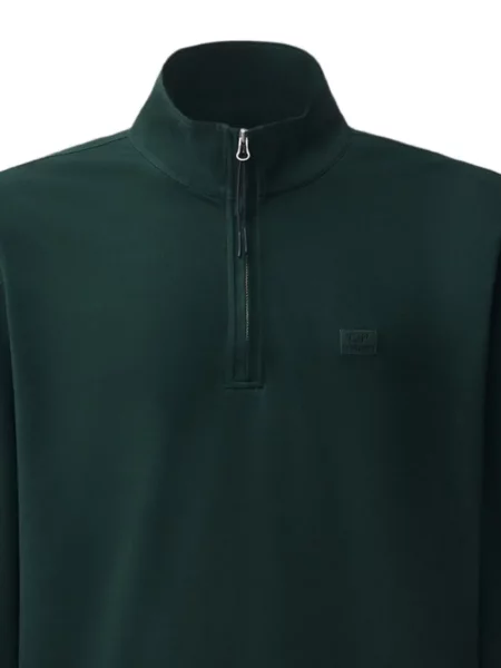 Hanorac cu fermoar C.p. Company cu autograf verde