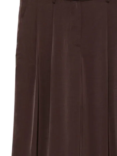 Pantaloni Michael Kors din satin maro