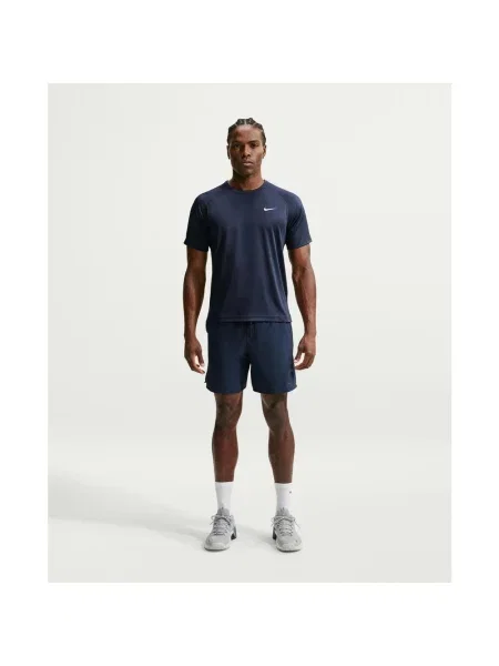 Koszulka z krótkim rękawem damska Nike Flex Dri-FIT granatowy S niebieska