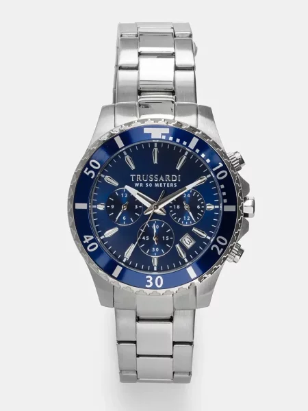 Trussardi ceas barbati argintiu