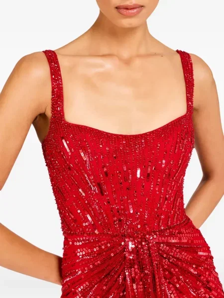 Rochie Jenny Packham cu paiete de costum roșu