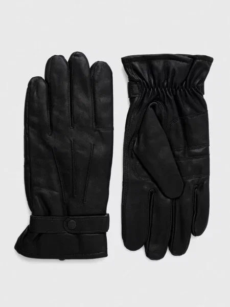 Barbour manusi de piele barbati negru
