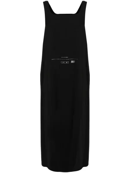 Rochie maxi Mm6 Maison Margiela cu imagine de costum negru