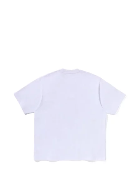 Scurt tricou A Bathing Ape® cu autograf alb