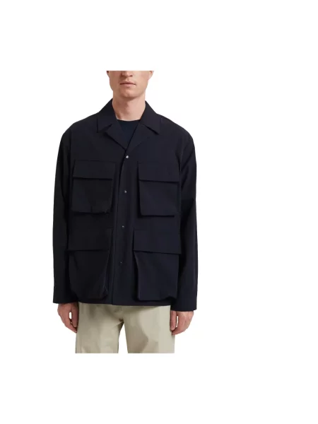 Kurtka koszulowa Norse Projects niebieska