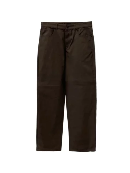 Pantaloni cargo Moncler din canvas maro