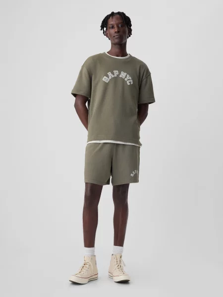 Шорти Gap с автограф сиво