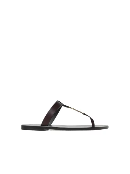 Sandały Saint Laurent skórzane czarne