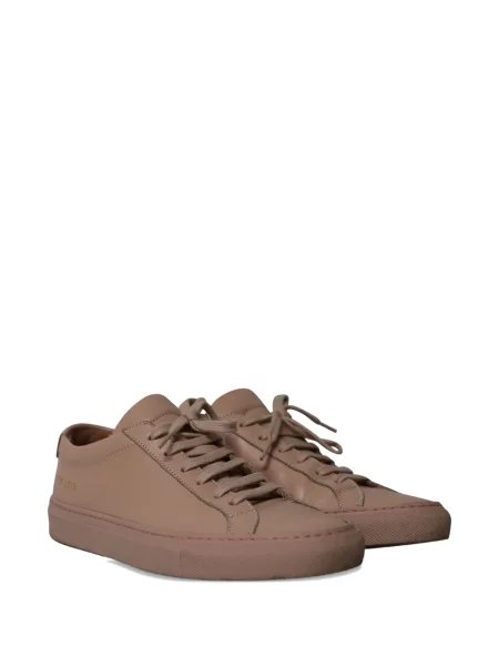 Sneakerși Common Projects cu șireturi din dantelă maro