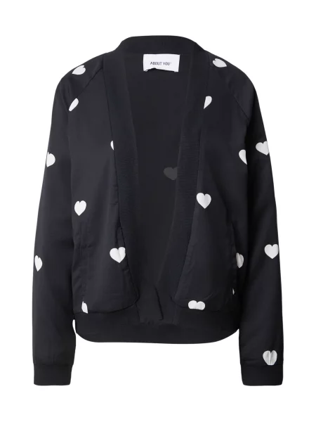 ABOUT YOU Geacă de primăvară-toamnă Erika negru alb