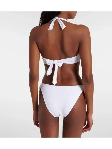 Bikini Melissa Odabash cu gât halter alb