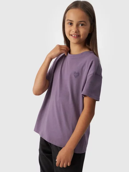 4F t-shirt koszulka sportowa fioletowa