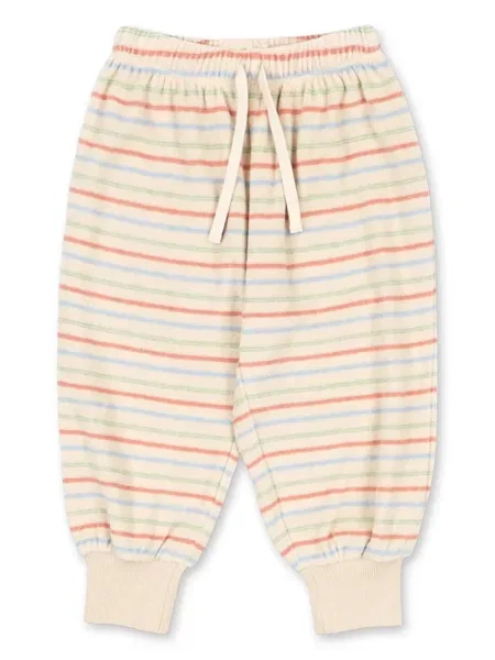 Konges Sløjd tepláky ITTY RIB SWEAT PANTS GOTS béžové