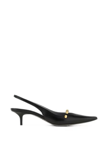 Pantofi cu toc Balenciaga din piele cu tepi negru