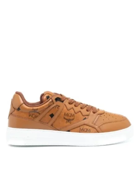 Sneakersy Mcm brązowe