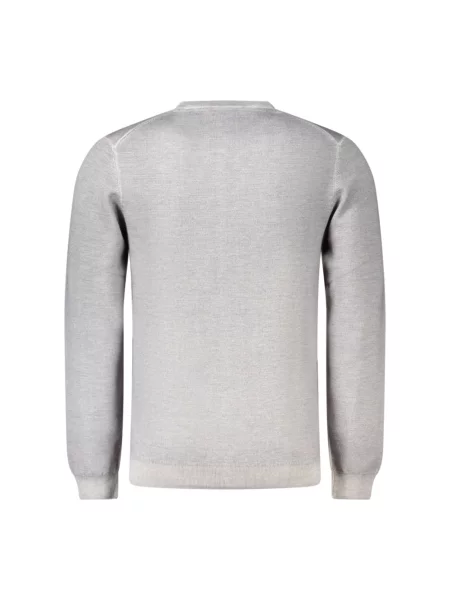 Sweter Sun68 z długim rękawem szary