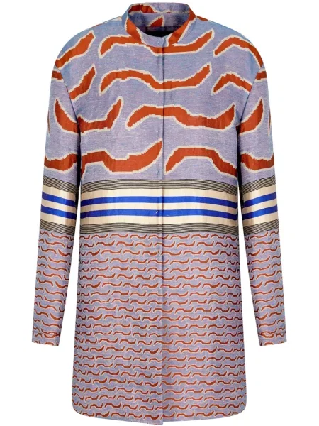 Palton Giorgio Armani din jacard roșu