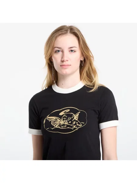 Тениска Carhartt WIP W S/S Reminiscing Ringer T-Shirt Black XS черно