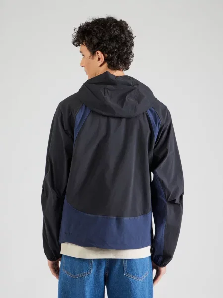 Nike Sportswear Funkčná bunda Windrunner tmavomodrá / sivá čierna