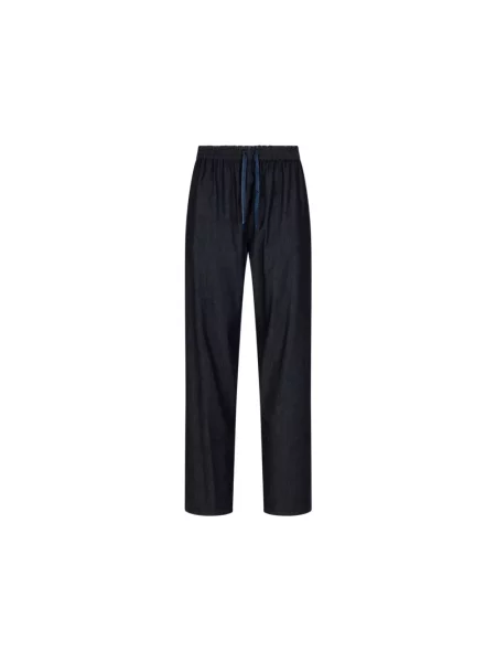 Spodnie Emporio Armani niebieskie