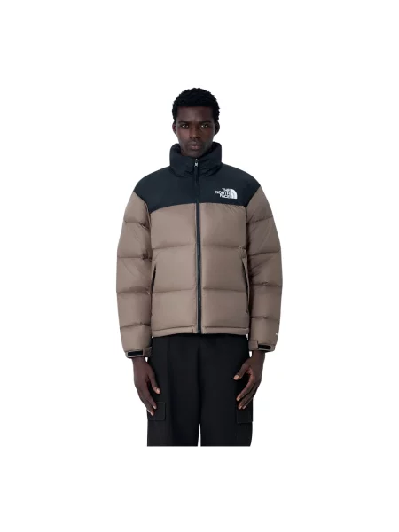 The North Face kurtka puchowa Retro Nuptse zimowa brązowy