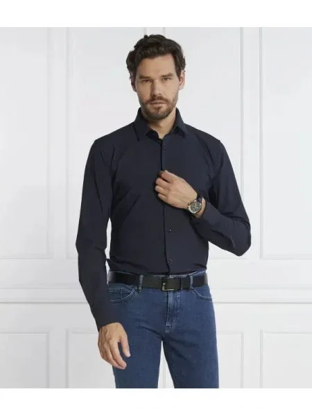 BOSS BLACK Cămașă P-HANK negru