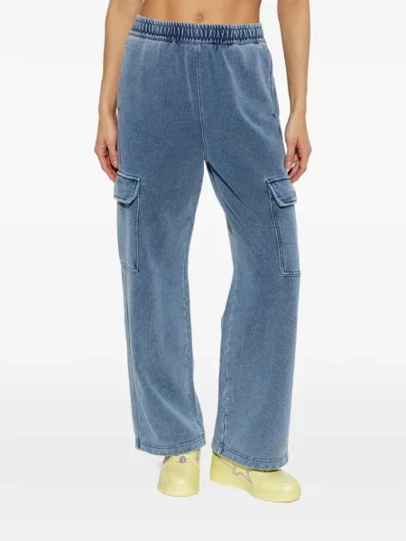 Pantaloni cargo A Bathing Ape® cu broderie albastru