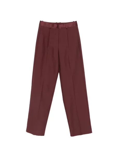Pantaloni Forte_forte din satin roșu