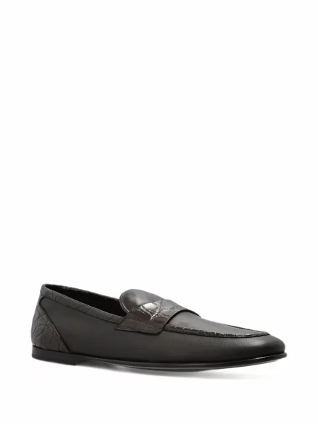 Pantofi loafer Dolce & Gabbana din piele maro