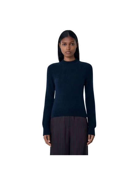 Sweter Dries Van Noten wełniany niebieski