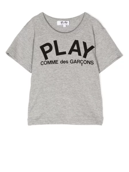 Koszulka dziecięca Comme Des Garcons Play szara