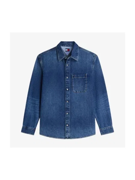 Džínsová košeľa Tommy Jeans modrá