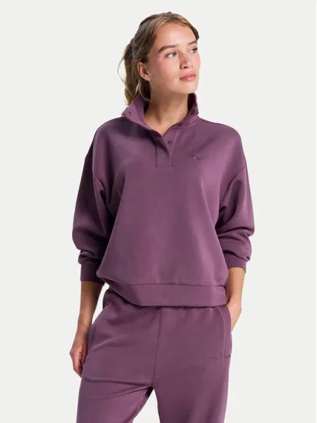 Roxy Pantaloni trening Rise & Vibe Sweets Vișiniu