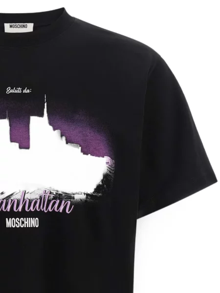 Tricou Moschino cu imagine negru