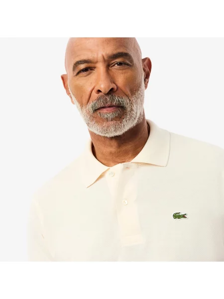 Поло Lacoste бежевое