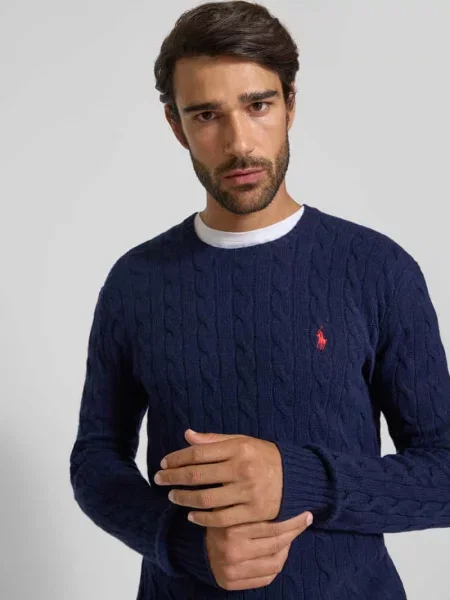 Sweter Ralph Lauren wełniany niebieski