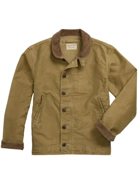 Geacă Ralph Lauren Rrl de catifea cord verde