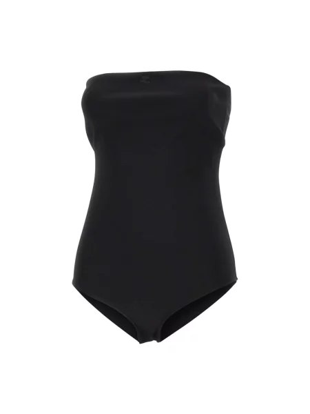 Koszulka Courreges z dżerseju czarna