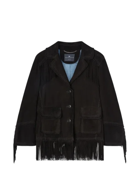 Geacă Ermanno Scervino cu franjuri negru