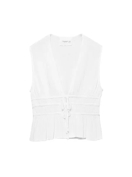 Pull&Bear Bluză alb