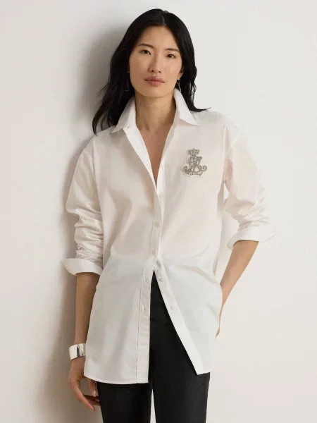 LAUREN RALPH LAUREN Cămașă | Relaxed fit alb